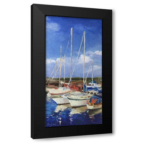 Summer in Denmark Black Modern Wood Framed Art Print by Strube, Ling