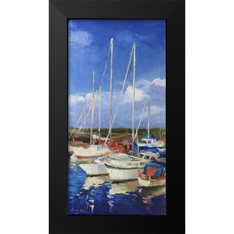 Summer in Denmark Black Modern Wood Framed Art Print by Strube, Ling