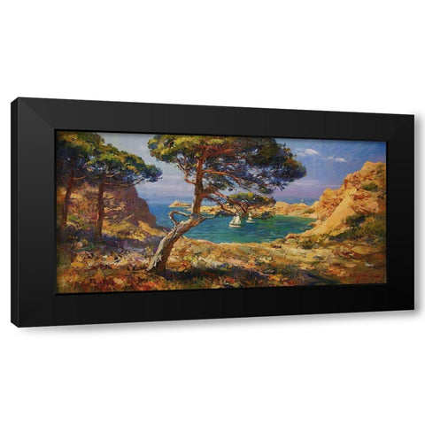 Rocky Coast XXI Black Modern Wood Framed Art Print with Double Matting by Sviridov, Sergei