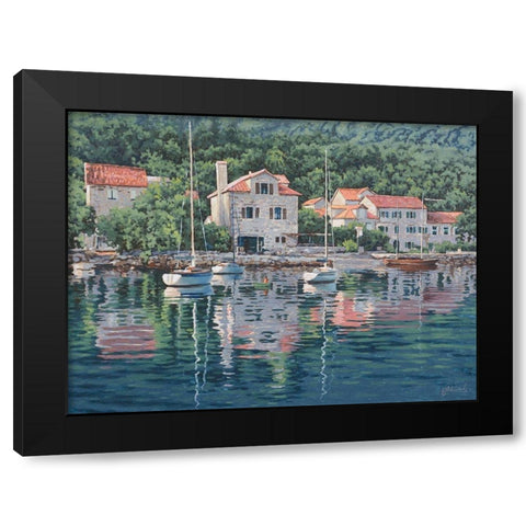 Monte Negro Image Black Modern Wood Framed Art Print with Double Matting by Adamov, Alexey