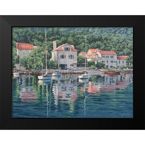 Monte Negro Image Black Modern Wood Framed Art Print by Adamov, Alexey
