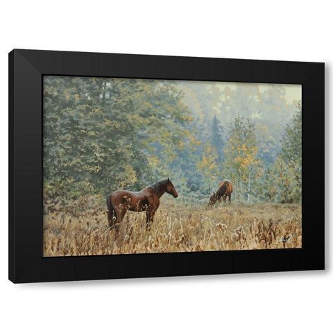 In the Wood Black Modern Wood Framed Art Print with Double Matting by Adamov, Alexey