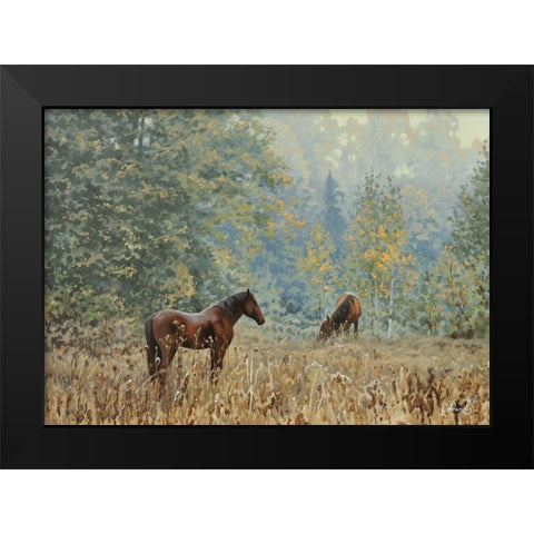 In the Wood Black Modern Wood Framed Art Print by Adamov, Alexey