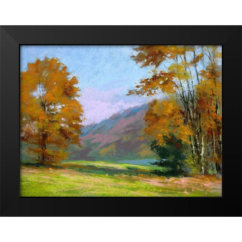 October Gold II Black Modern Wood Framed Art Print by Chaney, Alan