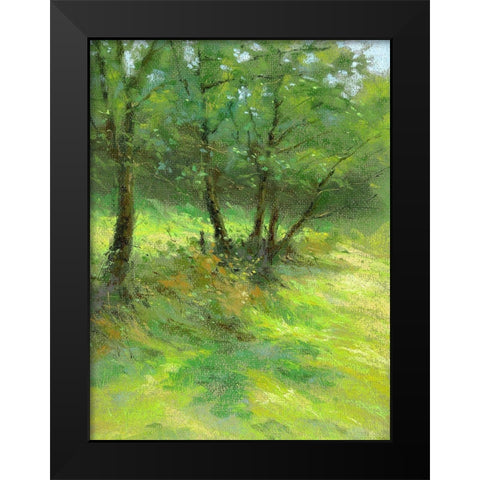 Hedgerow Trees Black Modern Wood Framed Art Print by Chaney, Alan