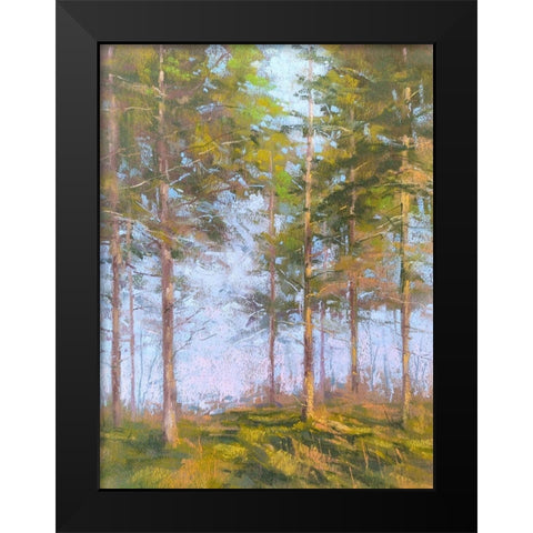 Trought The Trees Black Modern Wood Framed Art Print by Chaney, Alan