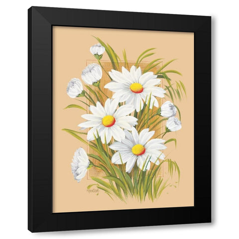 Flowers Composition I Black Modern Wood Framed Art Print with Double Matting by Divisova, Jaroslava