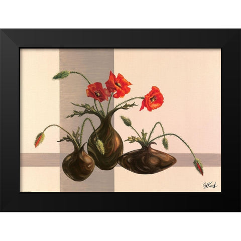 Art Decor VII Black Modern Wood Framed Art Print by Krol, Wieslaw