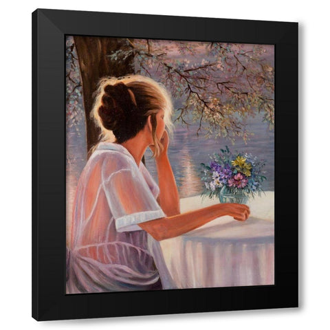 Dreaming about Darling Black Modern Wood Framed Art Print by Stepien, Ryszard