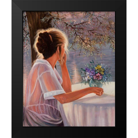Dreaming about Darling Black Modern Wood Framed Art Print by Stepien, Ryszard