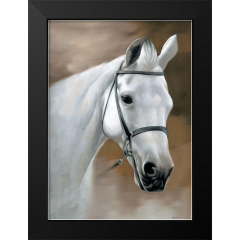 My Best Friend I Black Modern Wood Framed Art Print by Petrikova, Eva