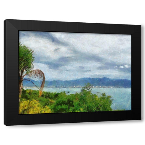 Impression Bay III Black Modern Wood Framed Art Print by Medeiros, Celito