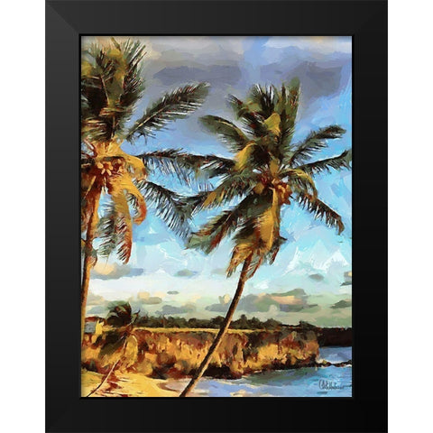 Everyone Loves Palm Trees III Black Modern Wood Framed Art Print by Medeiros, Celito