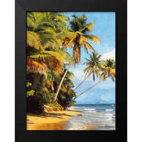Everyone Loves Palm Trees IV Black Modern Wood Framed Art Print by Medeiros, Celito