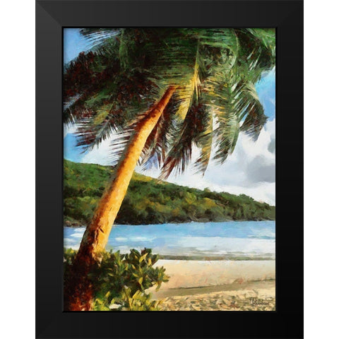 Everyone Loves Palm Trees V Black Modern Wood Framed Art Print by Medeiros, Celito
