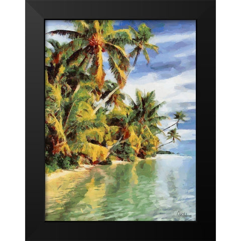 Everyone Loves Palm Trees VI Black Modern Wood Framed Art Print by Medeiros, Celito