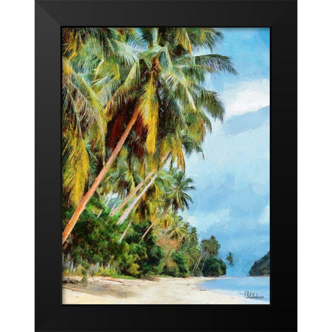 Everyone Loves Palm Trees VIII Black Modern Wood Framed Art Print by Medeiros, Celito