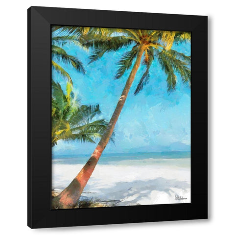 Everyone Loves Palm Trees X Black Modern Wood Framed Art Print by Medeiros, Celito