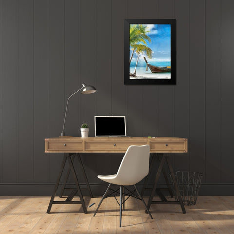 Everyone Loves Palm Trees XIV Black Modern Wood Framed Art Print by Medeiros, Celito
