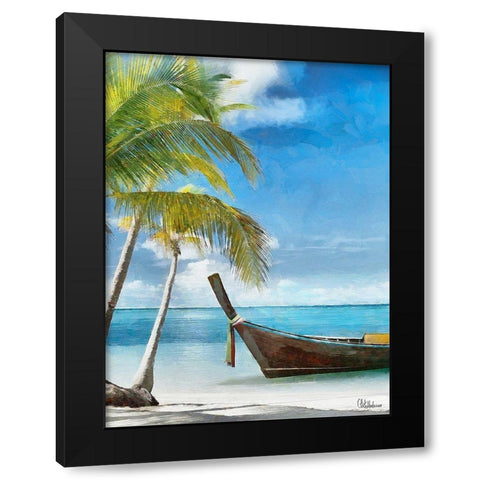 Everyone Loves Palm Trees XIV Black Modern Wood Framed Art Print by Medeiros, Celito