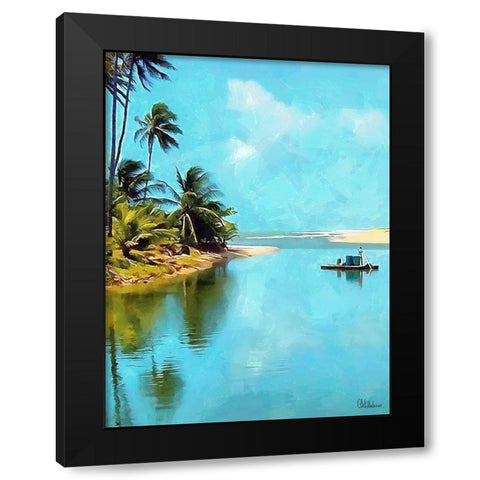 Everyone Loves Palm Trees XV Black Modern Wood Framed Art Print by Medeiros, Celito