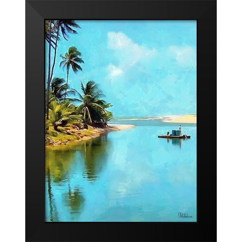 Everyone Loves Palm Trees XV Black Modern Wood Framed Art Print by Medeiros, Celito