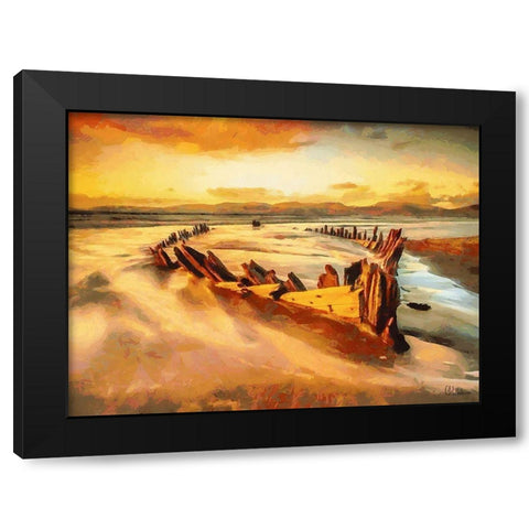 Missing Boat after Century Black Modern Wood Framed Art Print with Double Matting by Medeiros, Celito