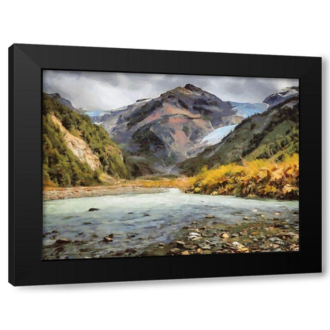 Iceland Trip I Black Modern Wood Framed Art Print by Medeiros, Celito