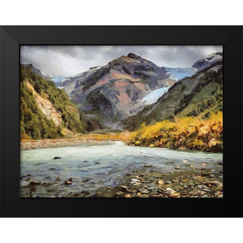 Iceland Trip I Black Modern Wood Framed Art Print by Medeiros, Celito
