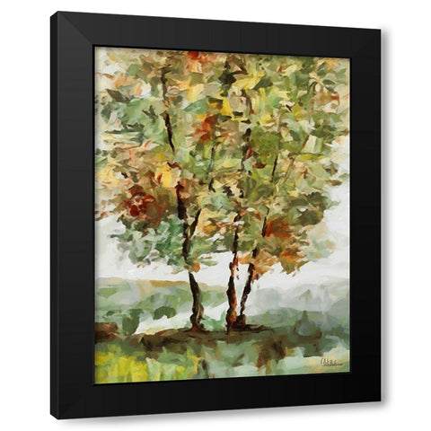 Abstract Landscape III Black Modern Wood Framed Art Print by Medeiros, Celito