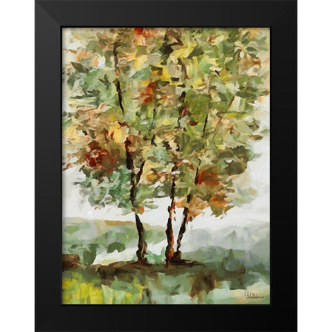 Abstract Landscape III Black Modern Wood Framed Art Print by Medeiros, Celito