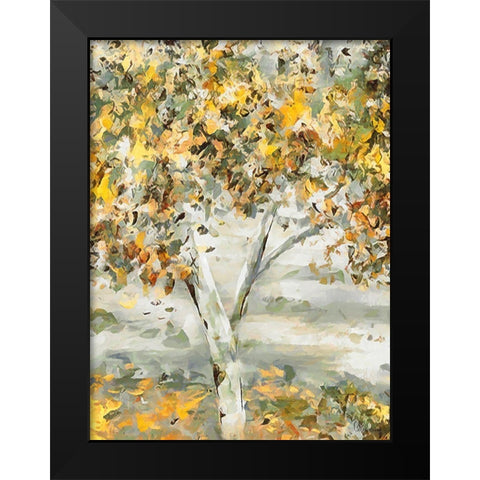 Abstract Landscape IV Black Modern Wood Framed Art Print by Medeiros, Celito