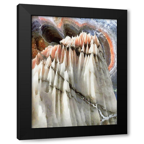 Painted Mountains XI Black Modern Wood Framed Art Print by Medeiros, Celito