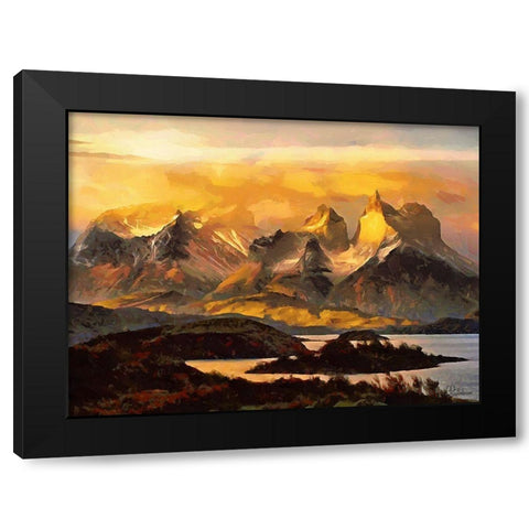 Rocky Nature I Black Modern Wood Framed Art Print with Double Matting by Medeiros, Celito