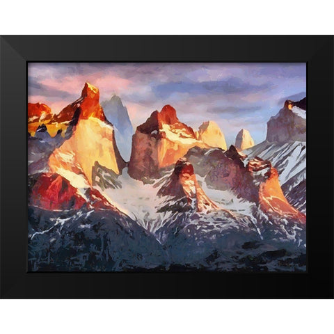 Rocky Nature III Black Modern Wood Framed Art Print by Medeiros, Celito