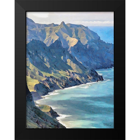 Rocky Nature IX Black Modern Wood Framed Art Print by Medeiros, Celito