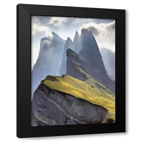 Rocky Nature XII Black Modern Wood Framed Art Print by Medeiros, Celito