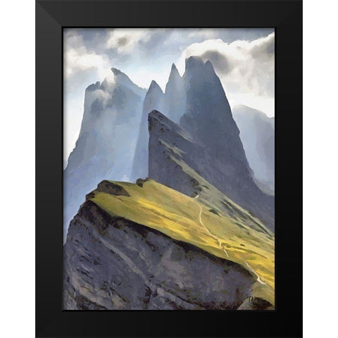 Rocky Nature XII Black Modern Wood Framed Art Print by Medeiros, Celito