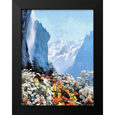 Rocky Nature XIII Black Modern Wood Framed Art Print by Medeiros, Celito