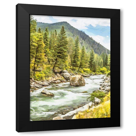 Rocky Nature XIX Black Modern Wood Framed Art Print by Medeiros, Celito