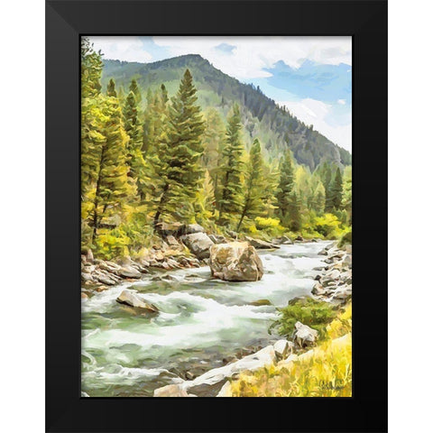 Rocky Nature XIX Black Modern Wood Framed Art Print by Medeiros, Celito