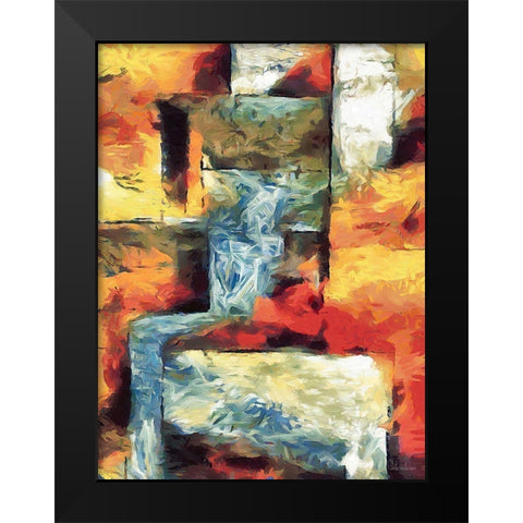 Kandinsky Inspiration XXII Black Modern Wood Framed Art Print by Medeiros, Celito