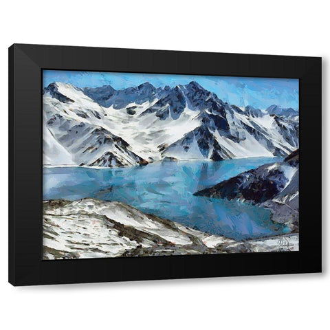 Northern Mountains II Black Modern Wood Framed Art Print by Medeiros, Celito