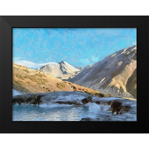 Northern Mountains IV Black Modern Wood Framed Art Print by Medeiros, Celito