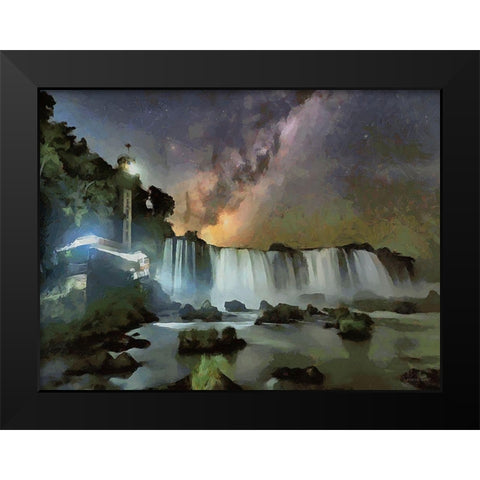 Milky Way I Black Modern Wood Framed Art Print by Medeiros, Celito