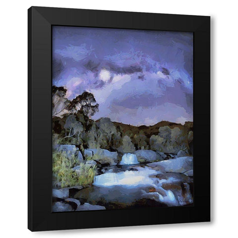 Milky Way II Black Modern Wood Framed Art Print by Medeiros, Celito