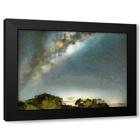 Milky Way IV Black Modern Wood Framed Art Print by Medeiros, Celito