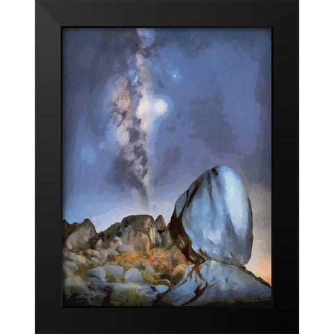 Milky Way VII Black Modern Wood Framed Art Print by Medeiros, Celito