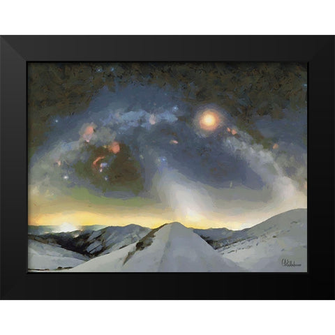 Milky Way XI Black Modern Wood Framed Art Print by Medeiros, Celito
