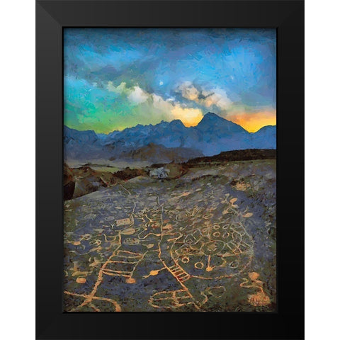 Milky Way XIII Black Modern Wood Framed Art Print by Medeiros, Celito